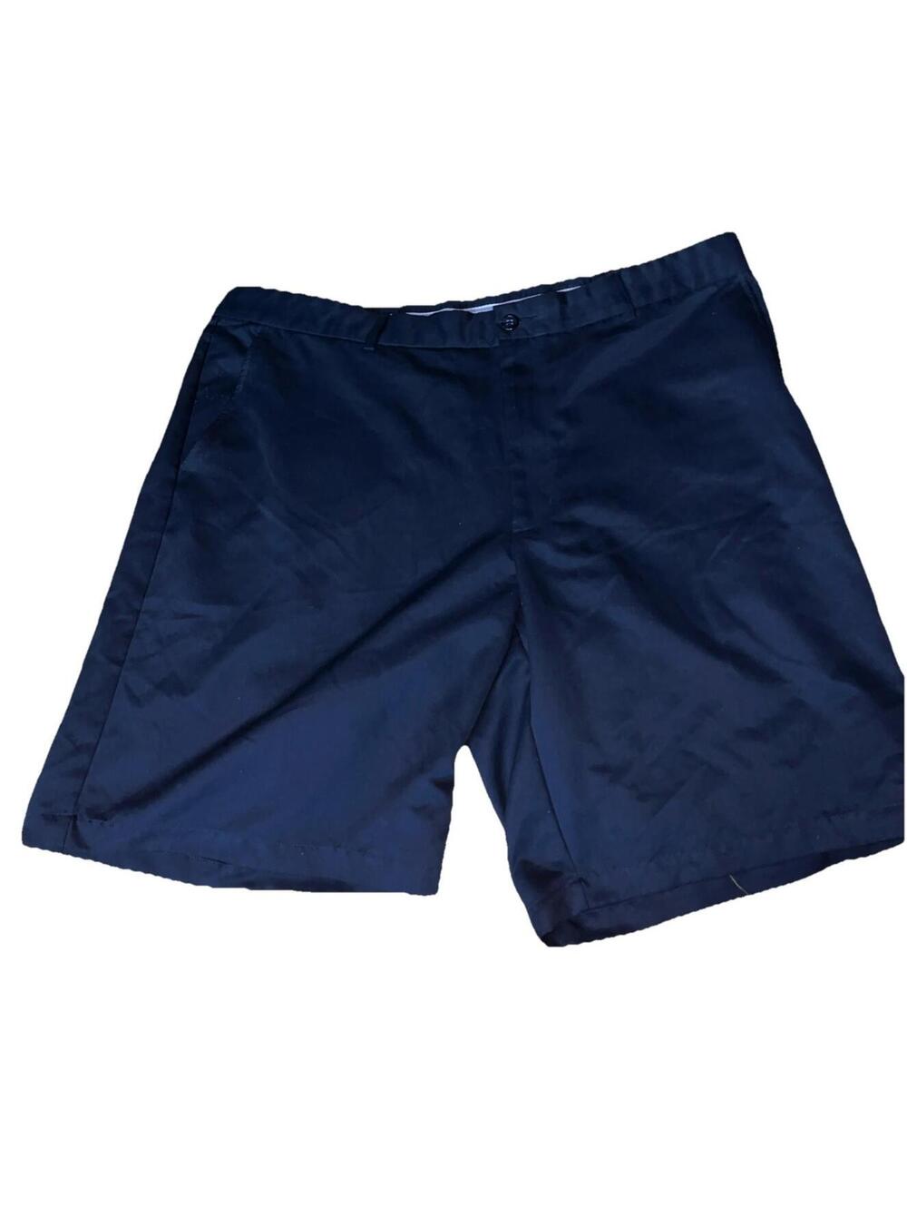 Greg Norman Golf Shorts Blue 42 Flat Front Belt Loop Pockets